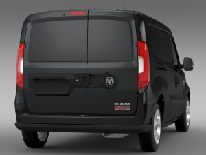 ram promaster city tradesman slt cargo van 2015 3D 模型