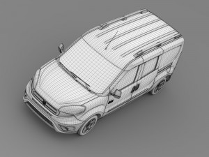 ram promaster city wagon slt 2015 3D Модель