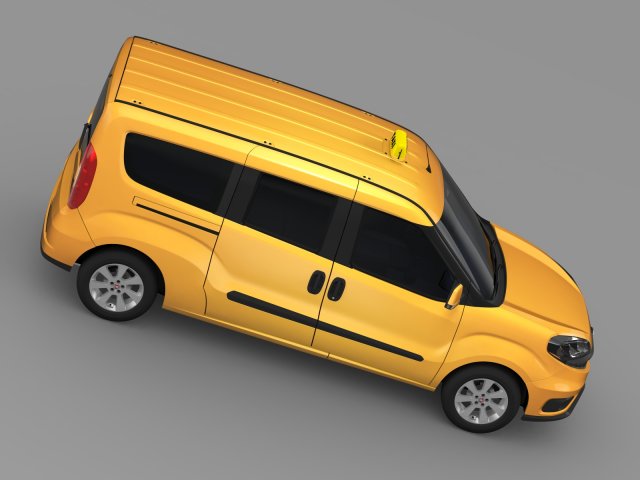fiat doblo maxi taxi 152 2015 3D in 3DExport