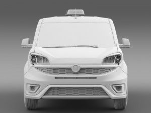 fiat doblo maxi taxi 152 2015 3D Model