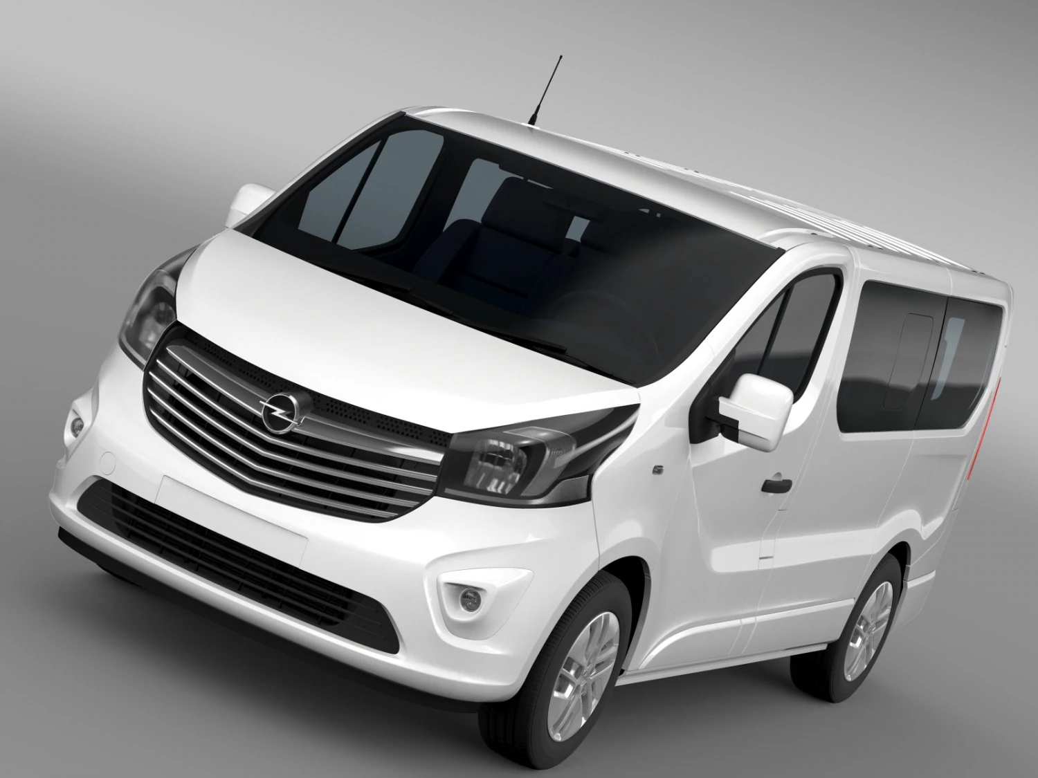 opel vivaro biturbo 2015 3D Model .c4d .max .obj .3ds .fbx .stl .blend