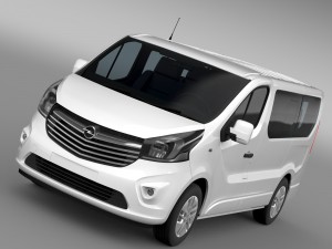 opel vivaro biturbo 2015 3D Model