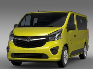vauxhall vivaro 2015 3D 模型