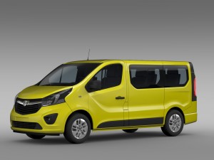 vauxhall vivaro 2015 3D 模型