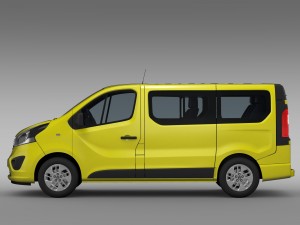 vauxhall vivaro 2015 3D 模型