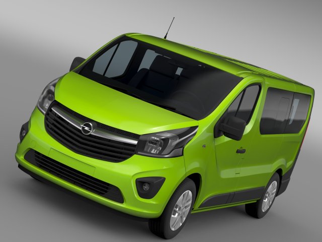 opel vivaro ecoflex 2015 Modelo 3D .c4d .max .obj .3ds .fbx .stl .blend 