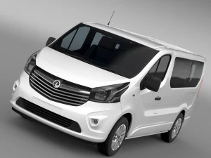 Opel Vivaro biturbo 2015 Modello 3D
