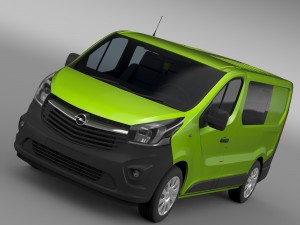 opel vivaro multivan ecoflex 2015 3Dモデル