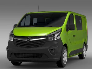 opel vivaro multivan ecoflex 2015 3D Model