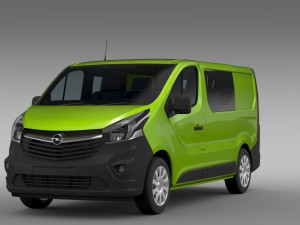 opel vivaro multivan ecoflex 2015 3Dモデル