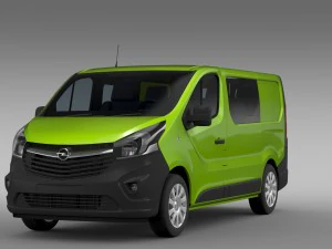 opel vivaro multivan ecoflex 2015 3D Model