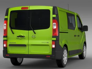 opel vivaro multivan ecoflex 2015 3D Model