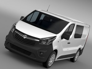 vauxhall vivaro multivan ecoflex 2015 3Dモデル
