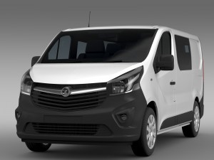 vauxhall vivaro multivan ecoflex 2015 3D 模型