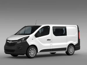 vauxhall vivaro multivan ecoflex 2015 3D Model