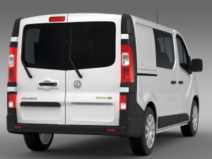 vauxhall vivaro multivan ecoflex 2015 3D 模型