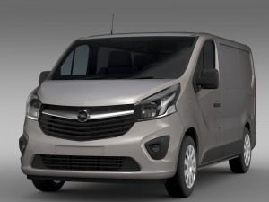 opel vivaro van 2015 Modelo 3D
