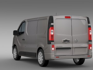 opel vivaro van 2015 Modelo 3D