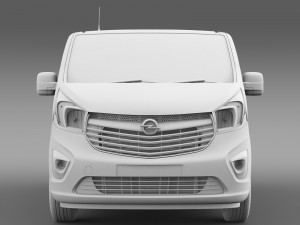 opel vivaro van 2015 Modelo 3D