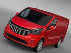 opel vivaro van biturbo 2015 Modèle 3D