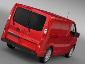 opel vivaro van biturbo 2015 3D Model