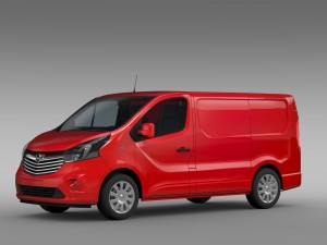 opel vivaro van biturbo 2015 Modelo 3D