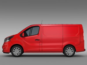 opel vivaro van biturbo 2015 Modelo 3D