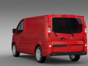 opel vivaro van biturbo 2015 Modelo 3D