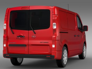 opel vivaro van biturbo 2015 Modelo 3D