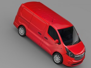 opel vivaro van biturbo 2015 Modelo 3D