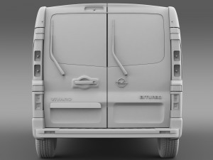 opel vivaro van biturbo 2015 Modelo 3D