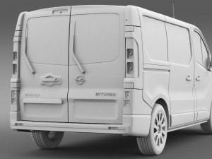 opel vivaro van biturbo 2015 Modelo 3D