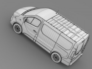 opel vivaro van biturbo 2015 Modelo 3D