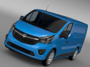 vauxhall vivaro van 2015 3D Model