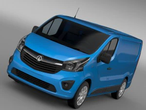 vauxhall vivaro fourgonnette 2015 Modèle 3D