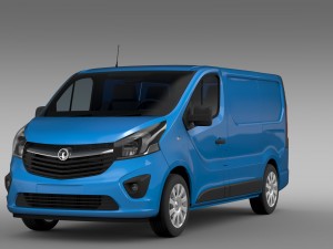 vauxhall vivaro van 2015 3D 모델