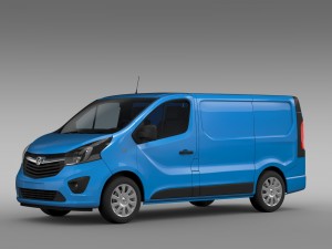 vauxhall vivaro van 2015 3D 모델