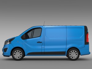 vauxhall vivaro van 2015 3D 모델