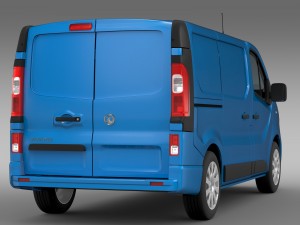 vauxhall vivaro van 2015 3D 모델