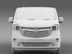 vauxhall vivaro van 2015 3D 모델