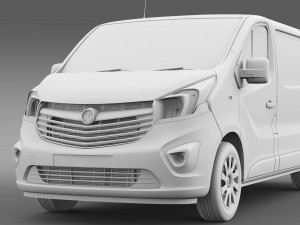vauxhall vivaro van 2015 3D 모델
