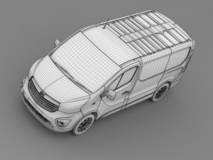 vauxhall vivaro van 2015 3D 모델
