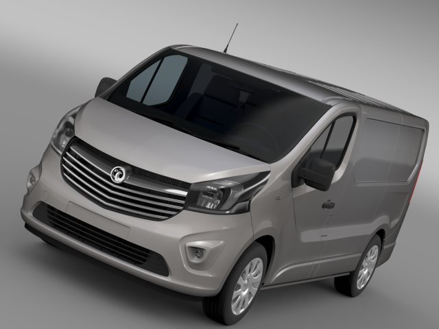 vauxhall vivaro van biturbo 2015 3D Model .c4d .max .obj .3ds .fbx .stl .blend 