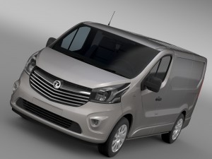 vauxhall vivaro van biturbo 2015 3D Model