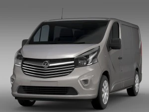 vauxhall vivaro van biturbo 2015 3D Model