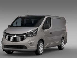 vauxhall vivaro van biturbo 2015 3D Model