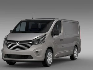 vauxhall vivaro van biturbo 2015 3D Model