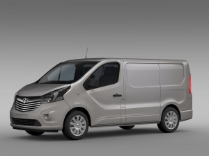 vauxhall vivaro van biturbo 2015 3D Model