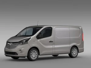 vauxhall vivaro van biturbo 2015 3D Model