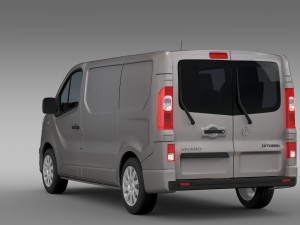 vauxhall vivaro van biturbo 2015 3D Model